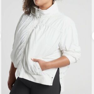 Athleta Ruched Water-resistant Bomber Jacket